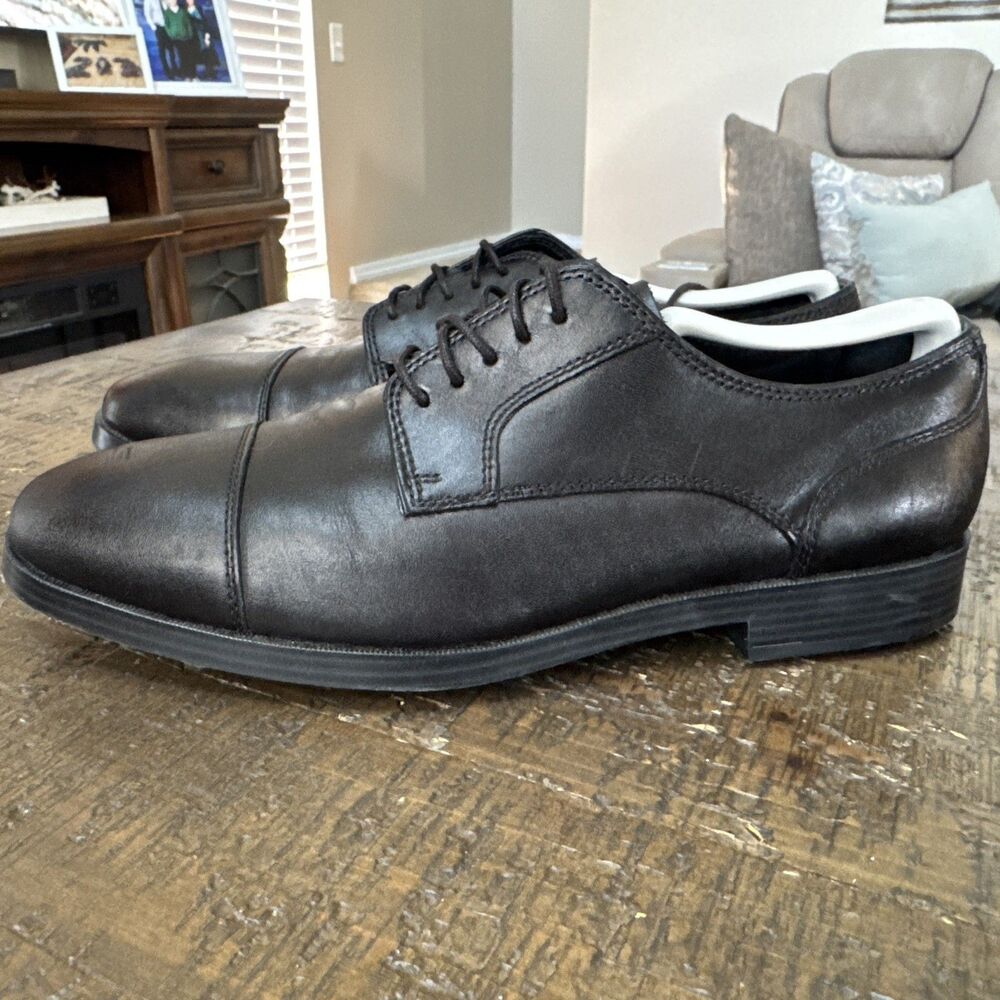 Cole Haan Grand.OS C23770 Black Leather Cap Toe Oxford Men’s Size 8.5 M